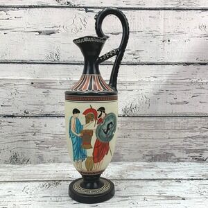 Apollo Hand Painted Greek Vase Amphora Ancient Scene Art Pottery Numbered‎ 227